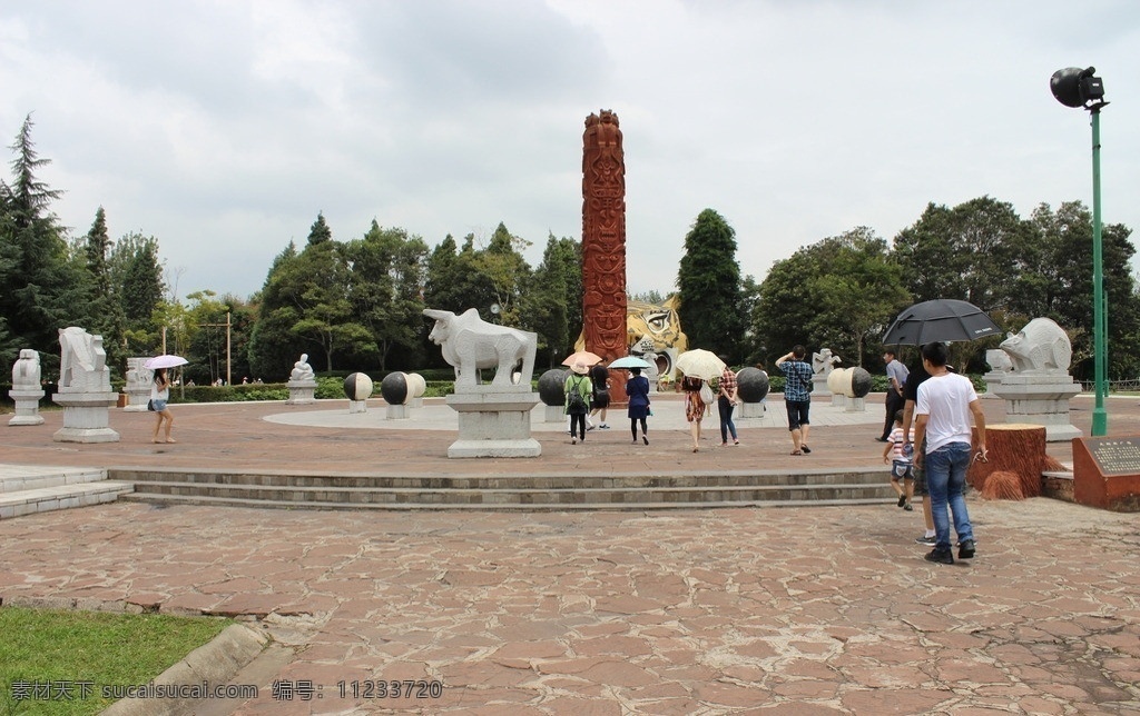 十二生肖石柱 云南 少数民族 大理 风光 观光 游玩 国内旅游 旅游摄影