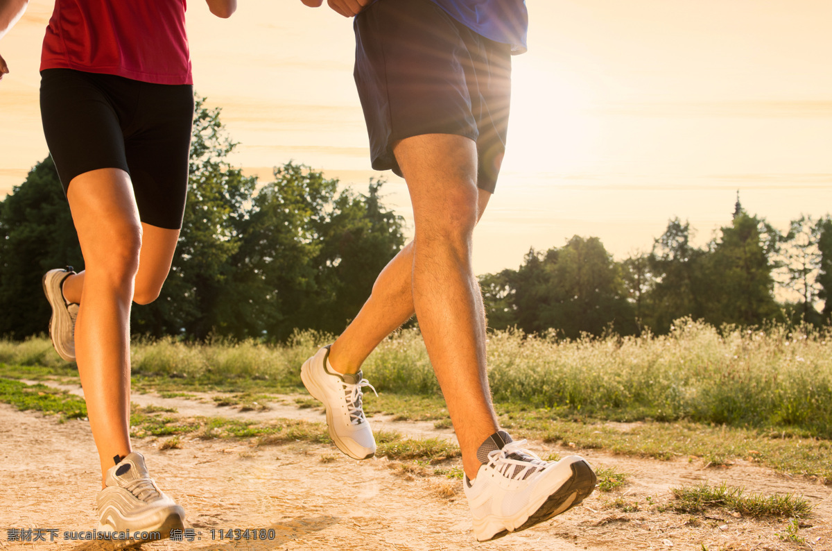 跑步 慢跑 减肥 健身 健康 运动 鞋子 奔跑 腿 有氧 日常生活 人物图库