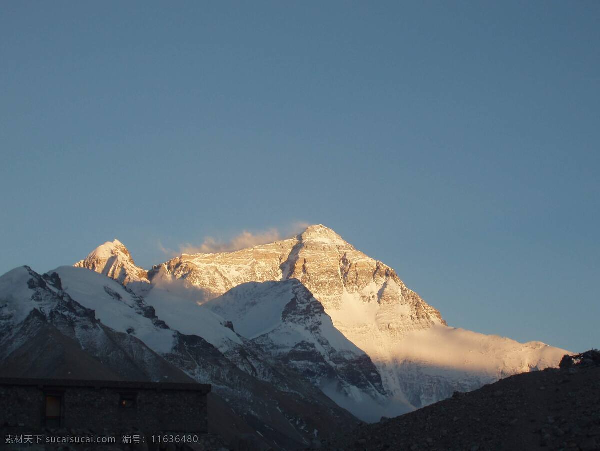 珠穆朗玛峰 喜马拉雅山 高山 蓝天 白雪 自然风景 旅游摄影