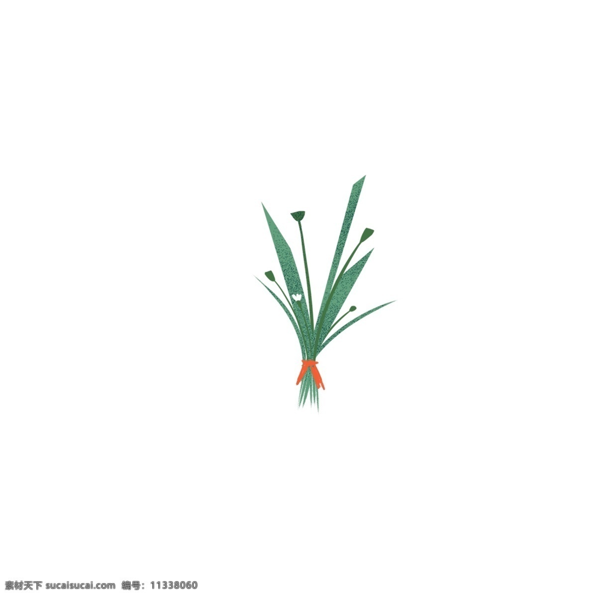 原创 彩绘 绿植 鲜花 元素 小花 植物 创意 设计元素 插画