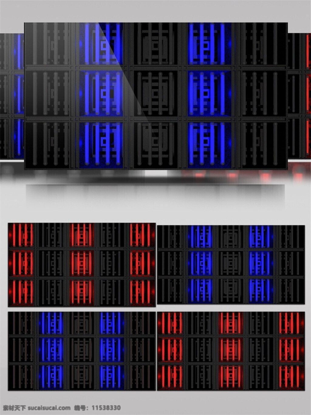 红蓝 灯光 交替 闪烁 视频 led灯光 交替闪烁 舞台背景 科技感 vj线条 视频素材 动态视频素材