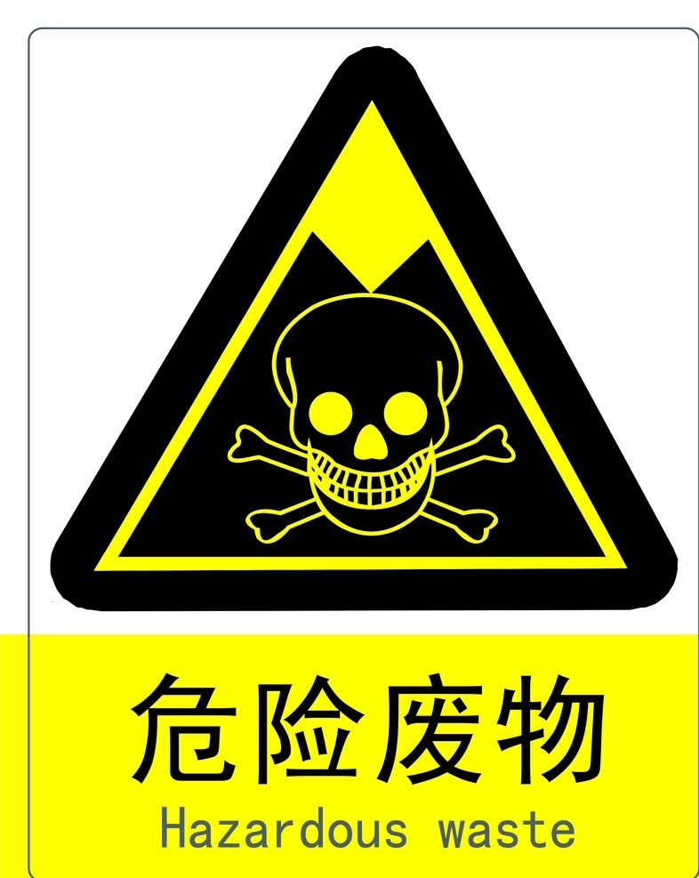 危险废物牌 安全警示牌 有毒标识牌 骷髅头标识 公用标识牌 招贴设计