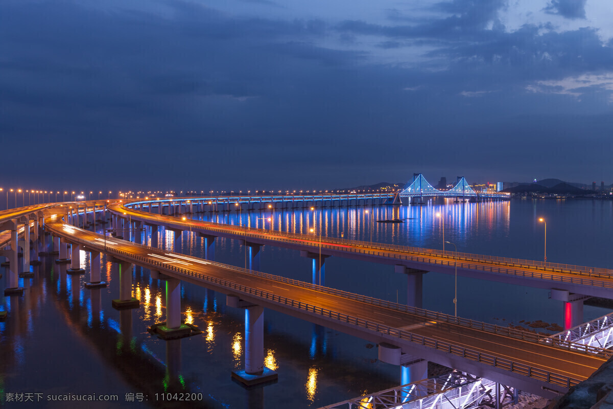 【晚霞中的星海湾大桥摄影图片】风光摄影_用眼看世界_太平洋电脑网摄影部落