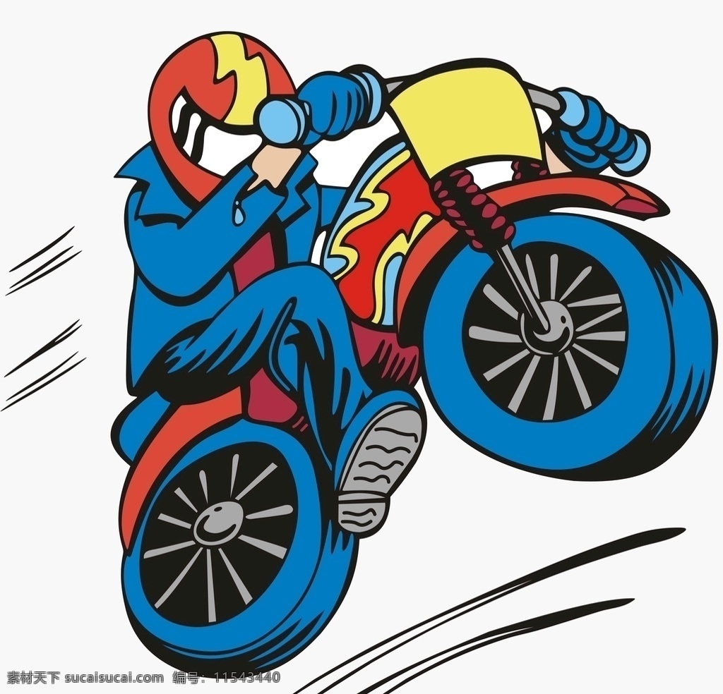 卡通摩托车 动画 摩托车 卡通 矢量图 动漫动画
