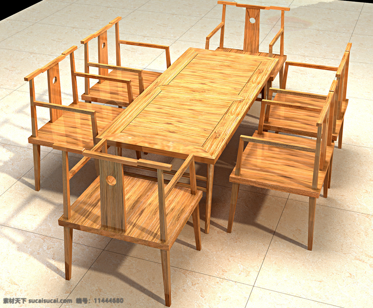 原创 老 家具 3d设计 模型 室内模型 老榆木 船木 3d模型素材 室内场景模型