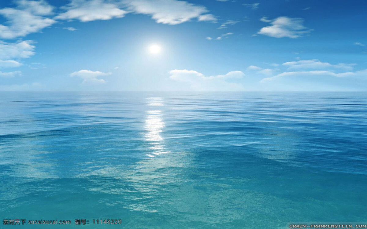 太阳桌面壁纸 太阳 海洋 桌面 壁纸 高清 优美 自然景观 自然风景