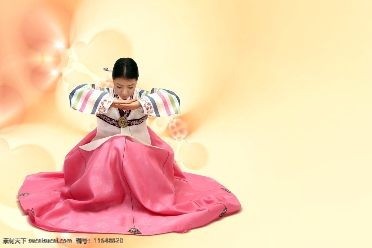 韩国免费下载 psd源文件 妇女 韩服 韩国 民俗 特点 舞蹈 影骑 实用 分层 源文件