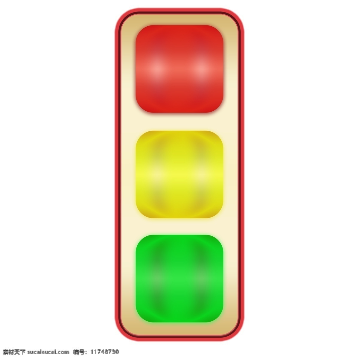 红绿灯 发光 图案 分 图 层 分图层 圆角矩形 可商用 渐变