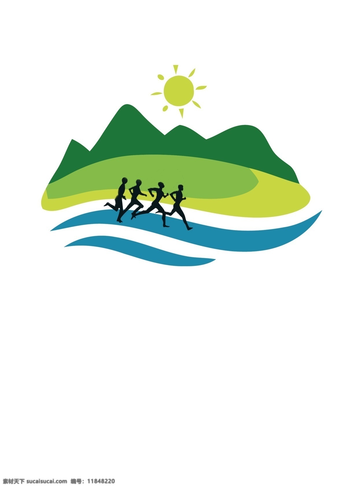 春季 运动会 logo 倡导绿色 春季运动 跑步 每天生活 山林 绿野 刚开始的图片 标志图标 企业 标志