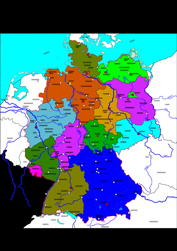 德国 政治 地图 地球 德图地图 边界线 蓝色海水