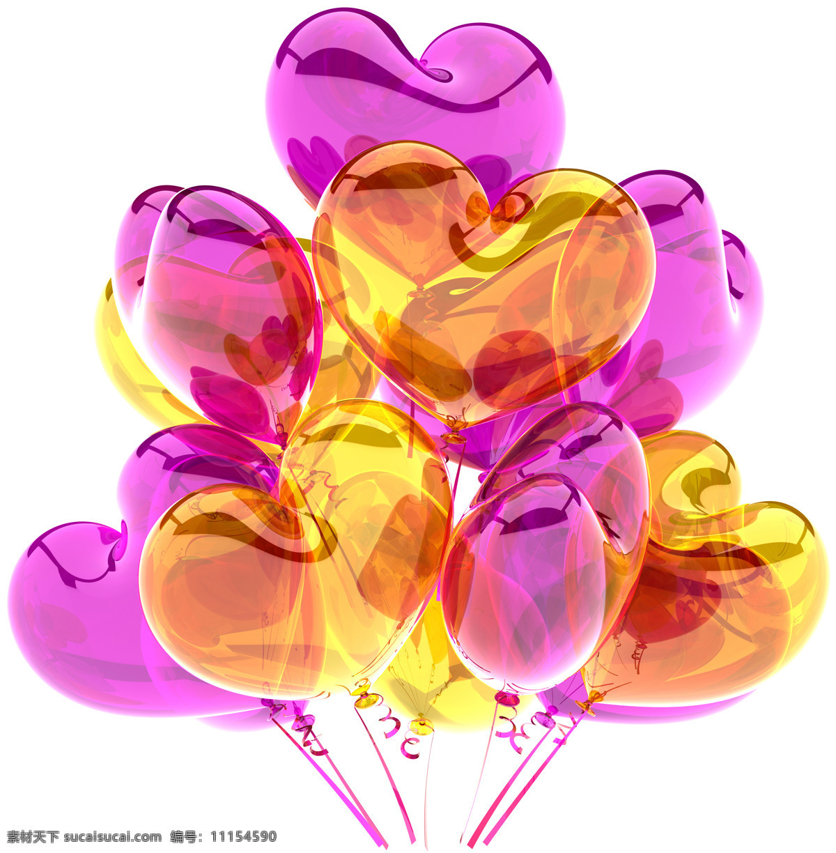 彩色 心形 气球 高清 彩色气球 彩球 节日气球 节日彩球 节日素材 节日庆祝 3d设计 心形气球 其他类别 生活百科 白色