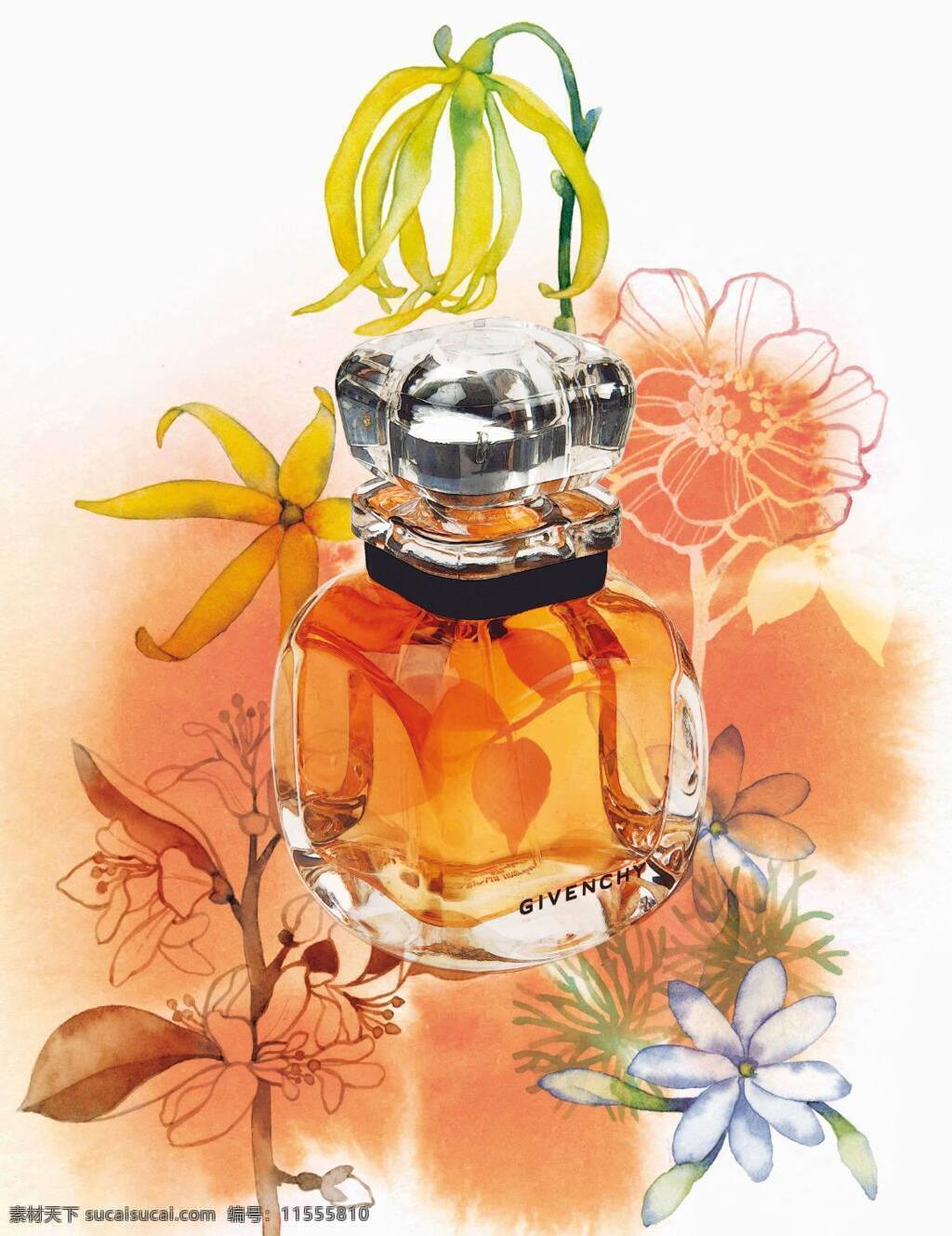 橙色花朵香水 橙色 花朵 香水 生活用品 高档香水