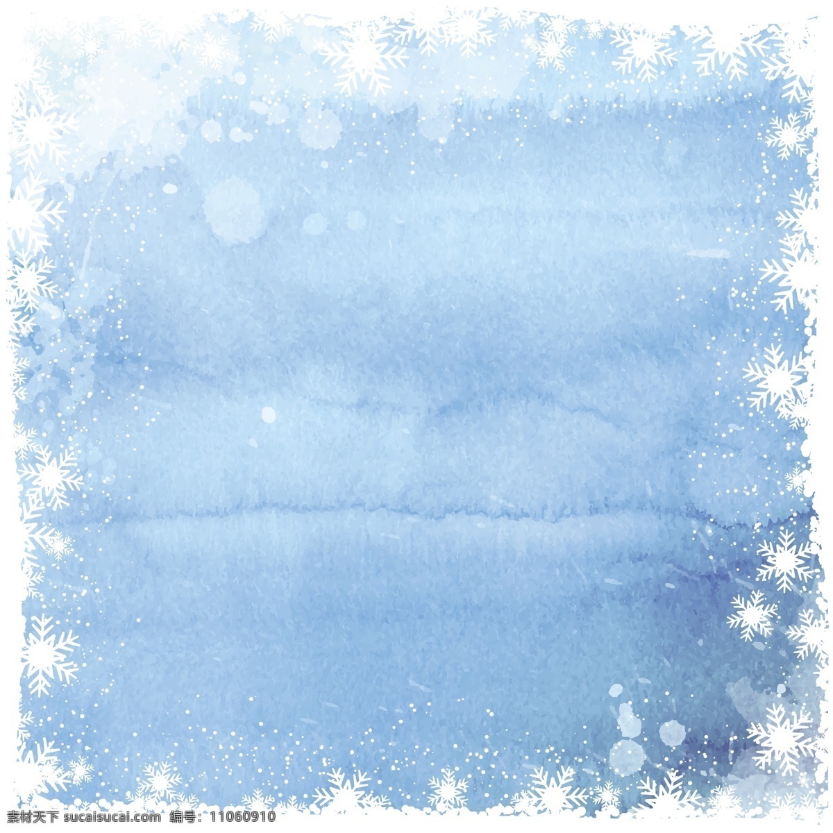水彩 背景 白色 雪花 框 水彩背景 白色雪花框 水彩雪花