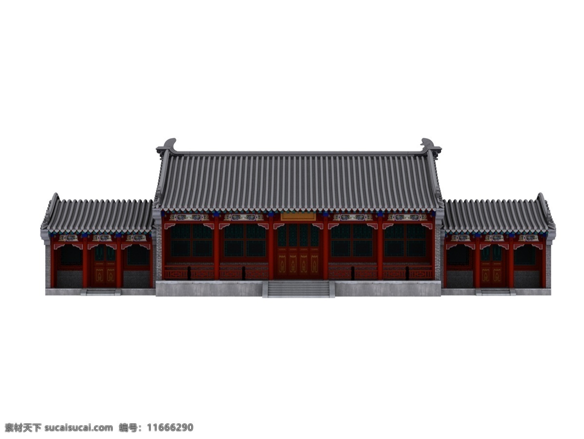 中式 房屋 古建 环境设计 建筑设计 明清 室外 装饰素材