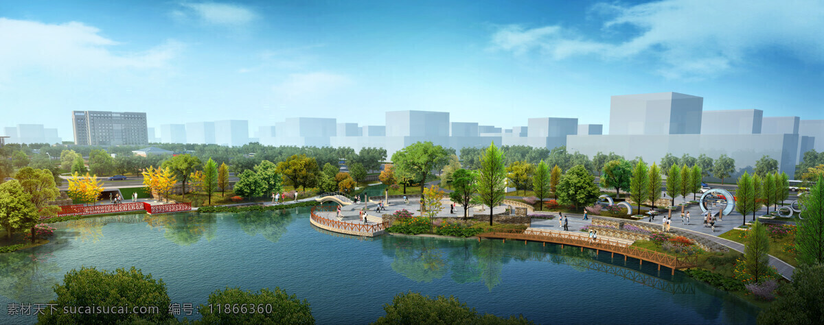 湿地 公园 亲水 平台 效果图 景观 亲水平台 3d设计 室外模型