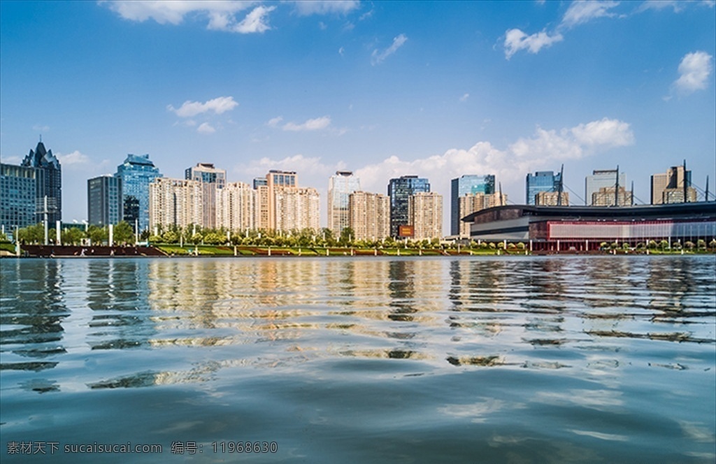 郑东新区 如意 湖 郑州 鸟瞰图 俯视 如意湖 东区 全景 建筑园林 建筑摄影