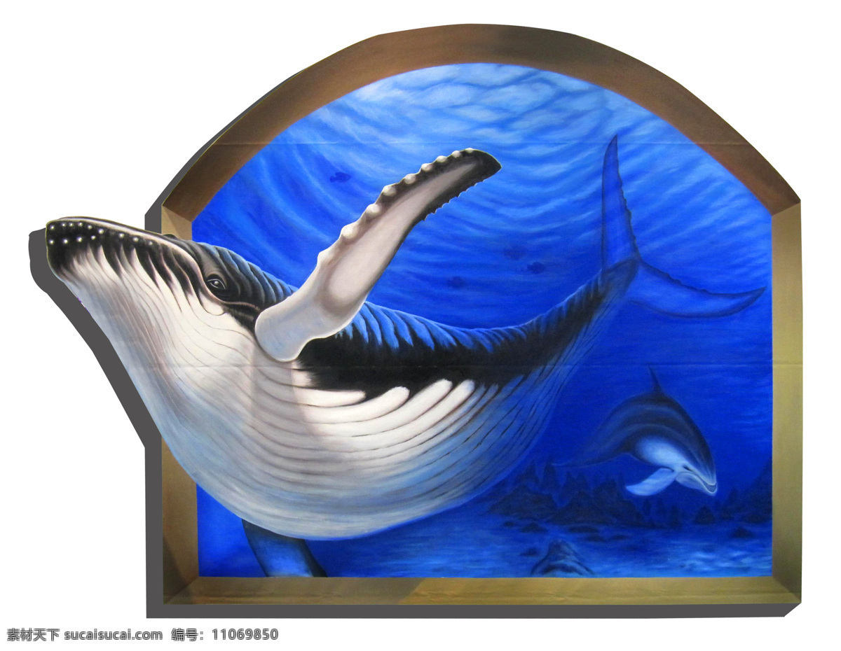 鲸鱼 大鲸鱼 海洋 墙画 户外墙画 室内墙画 3d画 立体画 3d墙画 立体墙画 3d装饰画 平面3d 三d画 3d漫画 3d画系列 动漫动画
