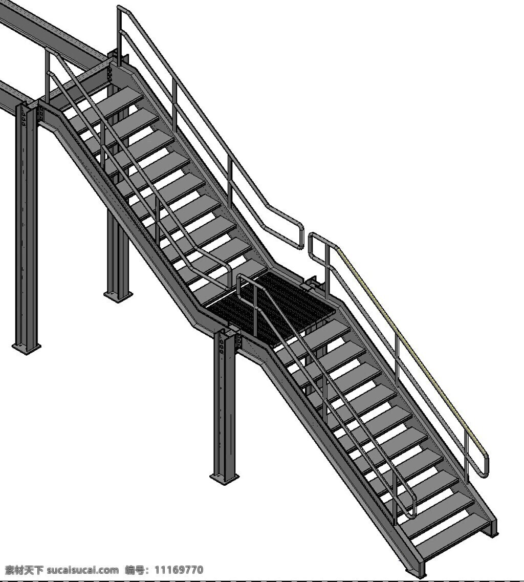 钢 楼梯 工业 交流 autocadstair autocad2014 白色