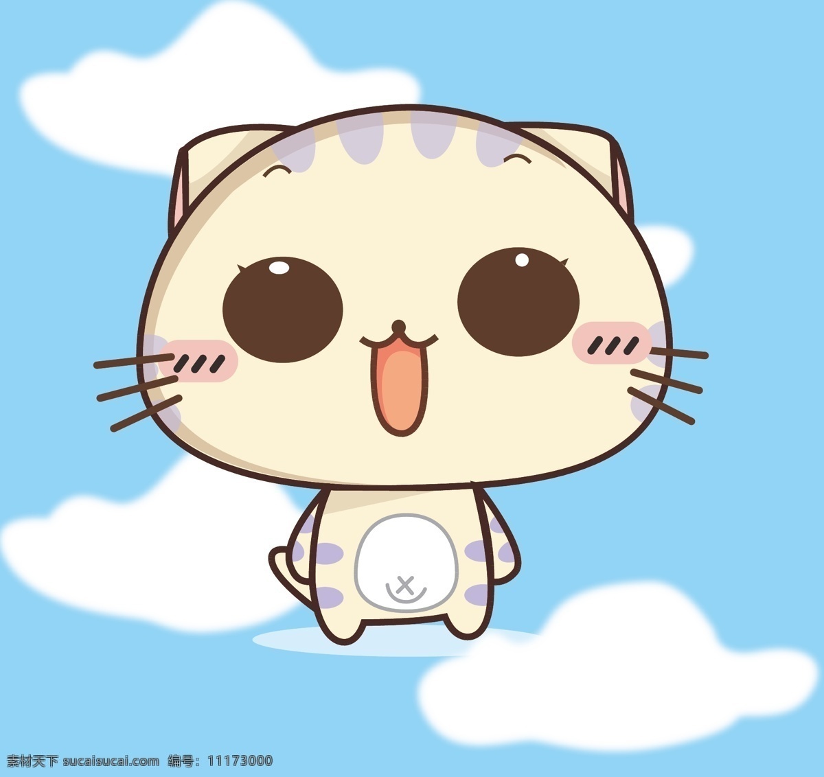 卡通猫 猫咪 喵喵 猫 可爱 萌 动漫动画 动漫人物