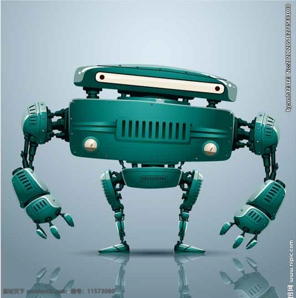 可爱 时尚 绿色 机器人 绿色机器人 可爱卡通 人物电子 科技 人工智能 科技素材 背景 横幅 显示器 提示语 分层