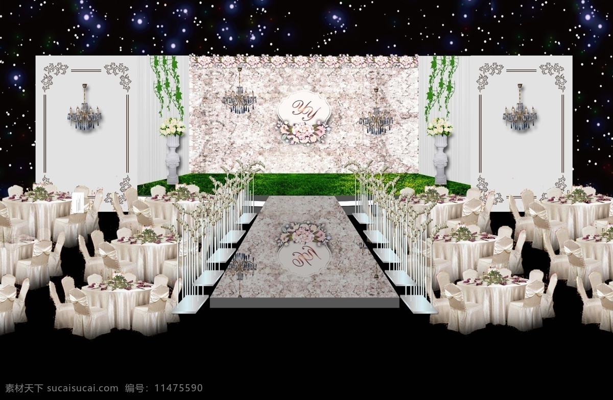欧式 田园 婚礼 主会场 欧式婚礼 鲜花婚礼 花艺设计 展示区设计 香槟色婚礼 创意婚礼 黑色