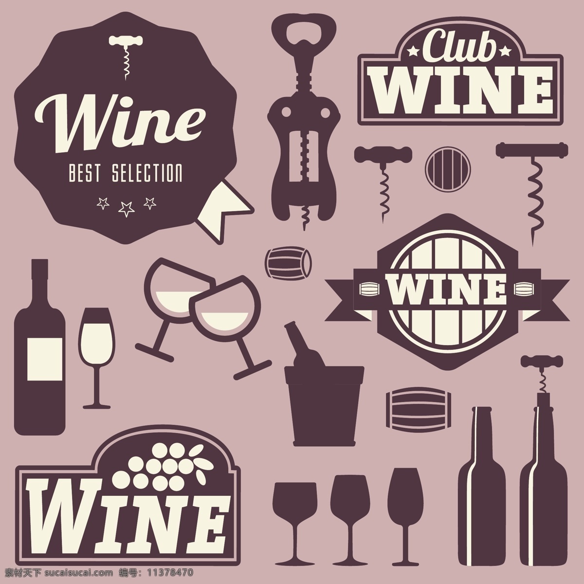 葡萄酒 标签 图标 标识 徽章 瓶子 玻璃 饮料 列表 葡萄 酒 紫色