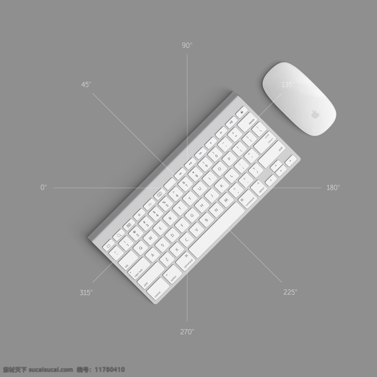 各种角度 苹果键盘 苹果鼠标 白色鼠标键盘 白色风格 科技 展板模板