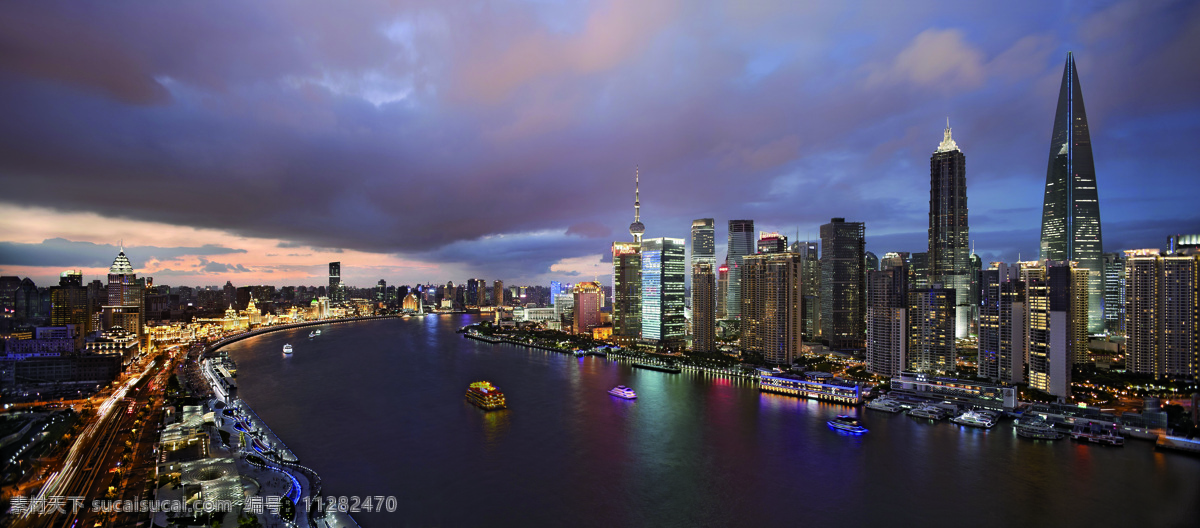 上海 陆家嘴 照片 灯光 建筑景观 夜景 游艇 自然景观 江边 风景 生活 旅游餐饮