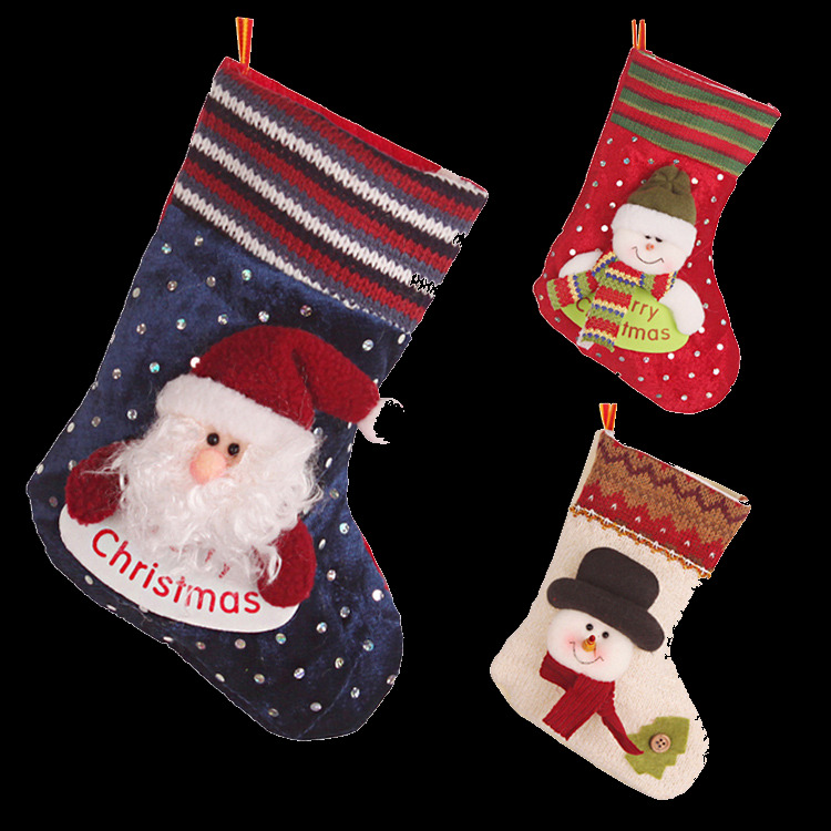 三 款 精美 圣诞 袜 元素 2018圣诞 抽象素材 创意圣诞袜 节日元素 卡通元素 圣诞节 圣诞节快乐 圣诞老人 雪人圣诞袜 装饰图案
