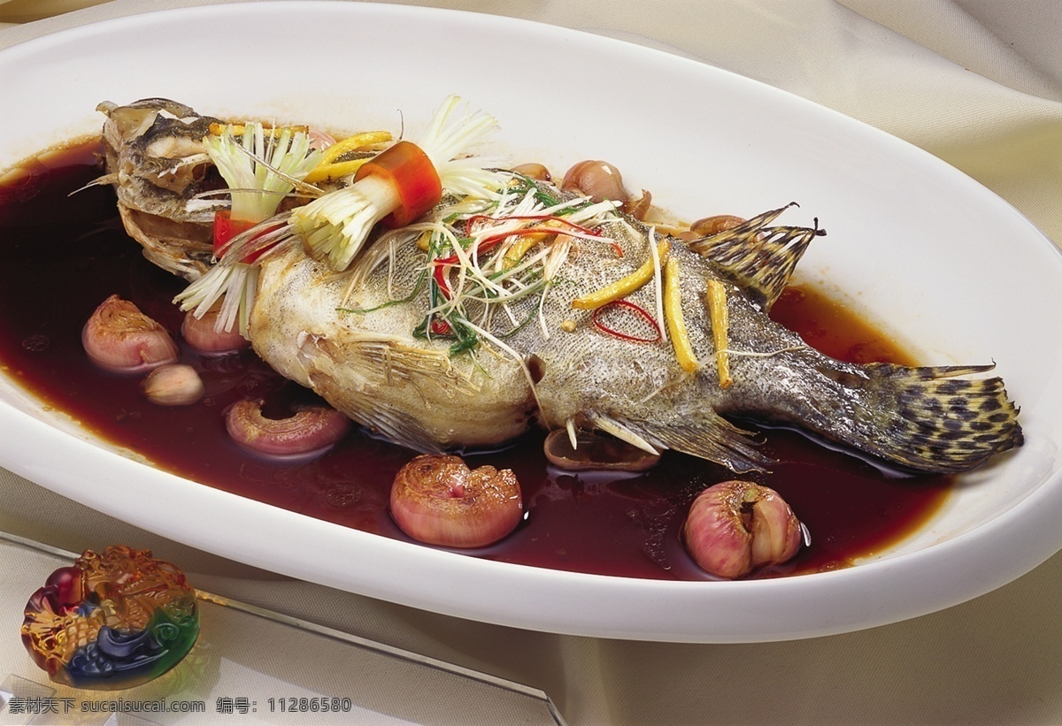 巧手蒸桂花鱼 鱼类 深水鱼 海鲜类 招牌海鲜 水产菜品 菜品图 餐饮美食 传统美食
