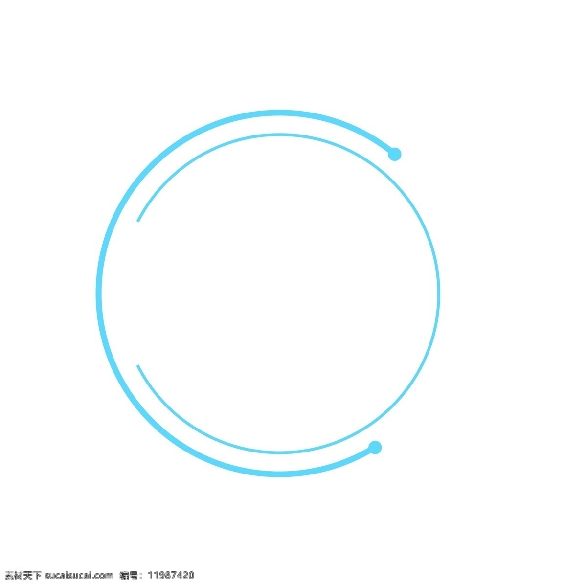 手绘 蓝色 线条 圆形 边框 卡通手绘 水彩 科技 线条边框 圆形边框 小清新 简约 创意 几何图形