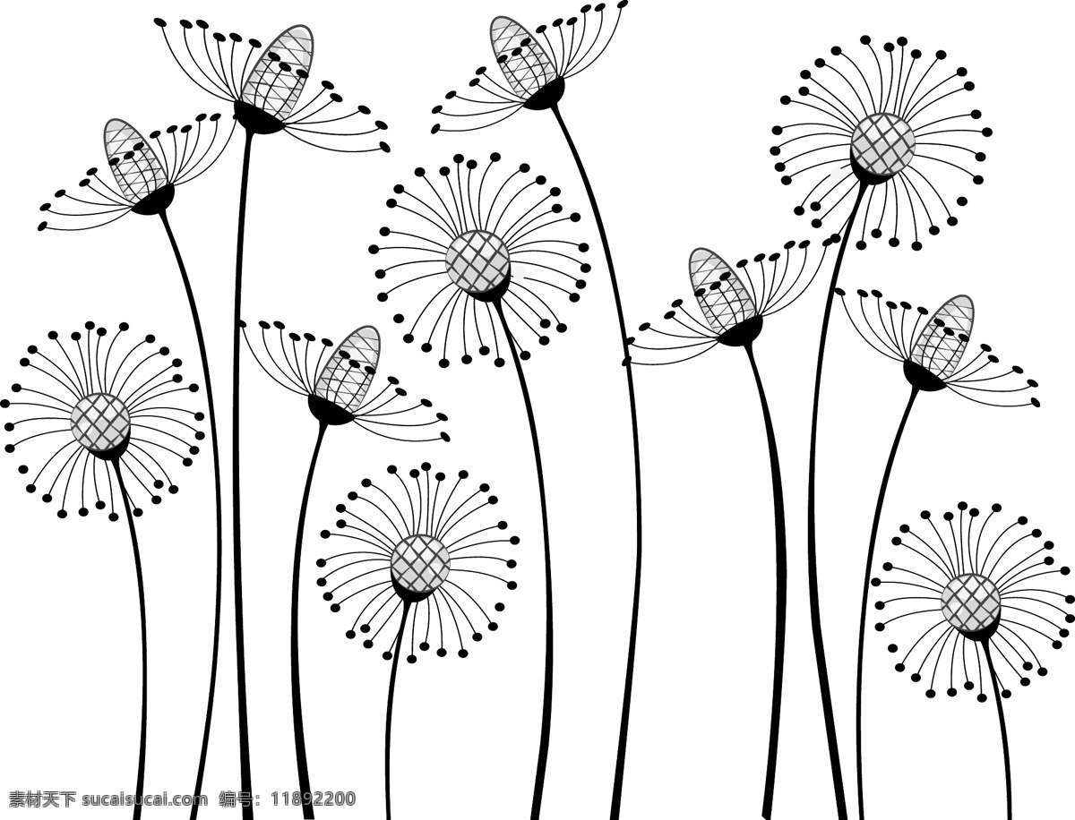 时尚 花卉 植物 背景 花卉植物 鲜花背景 时尚花纹 底纹背景 底纹边框 创意抽象背景 矢量素材 白色