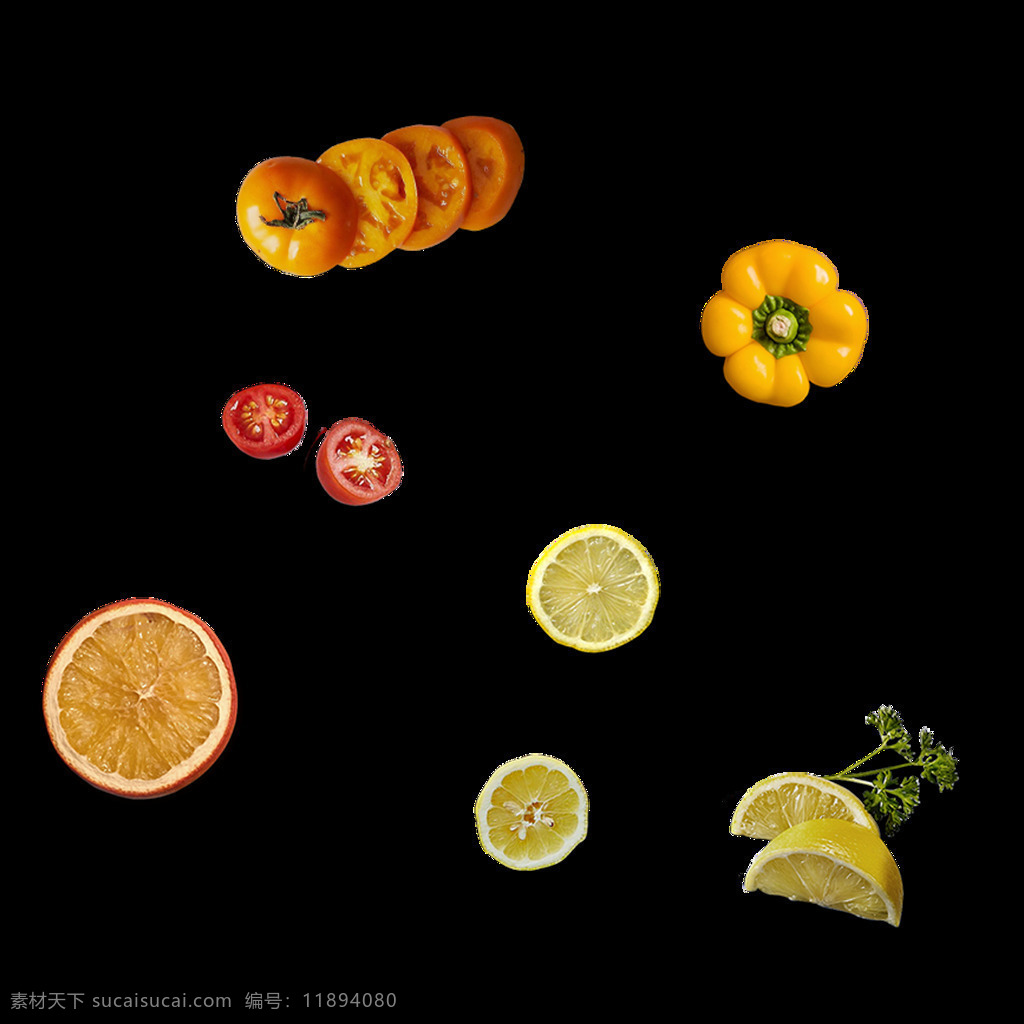 水果 柠檬 南瓜 元素 实物 果蔬 免抠