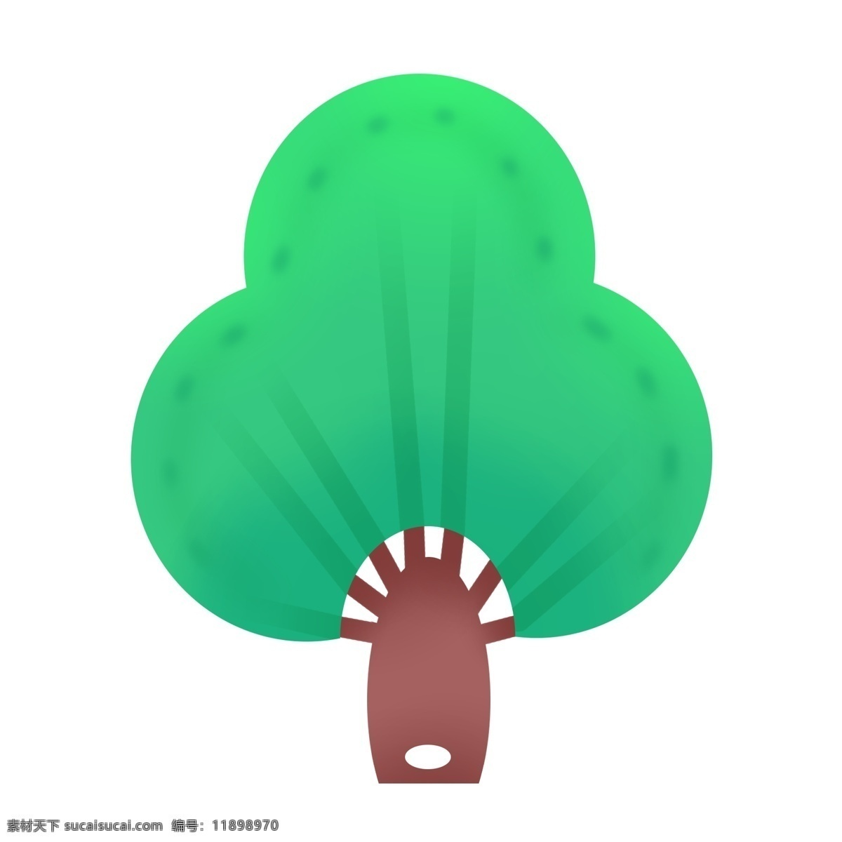 树木 形 乘凉 扇子 绿色 纳凉