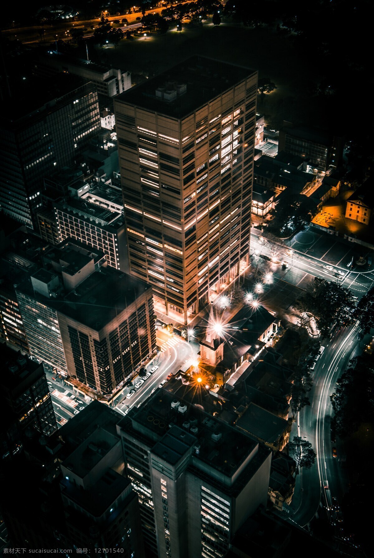 俯视城市夜景 俯视 城市 夜景 建筑 晚上 城市群 建筑园林 建筑摄影
