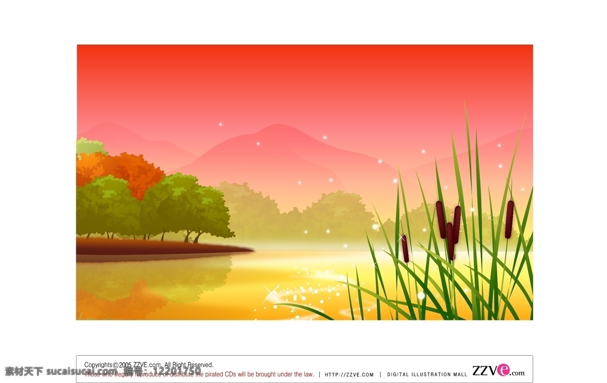 风景背景 风景 风景素材 白色