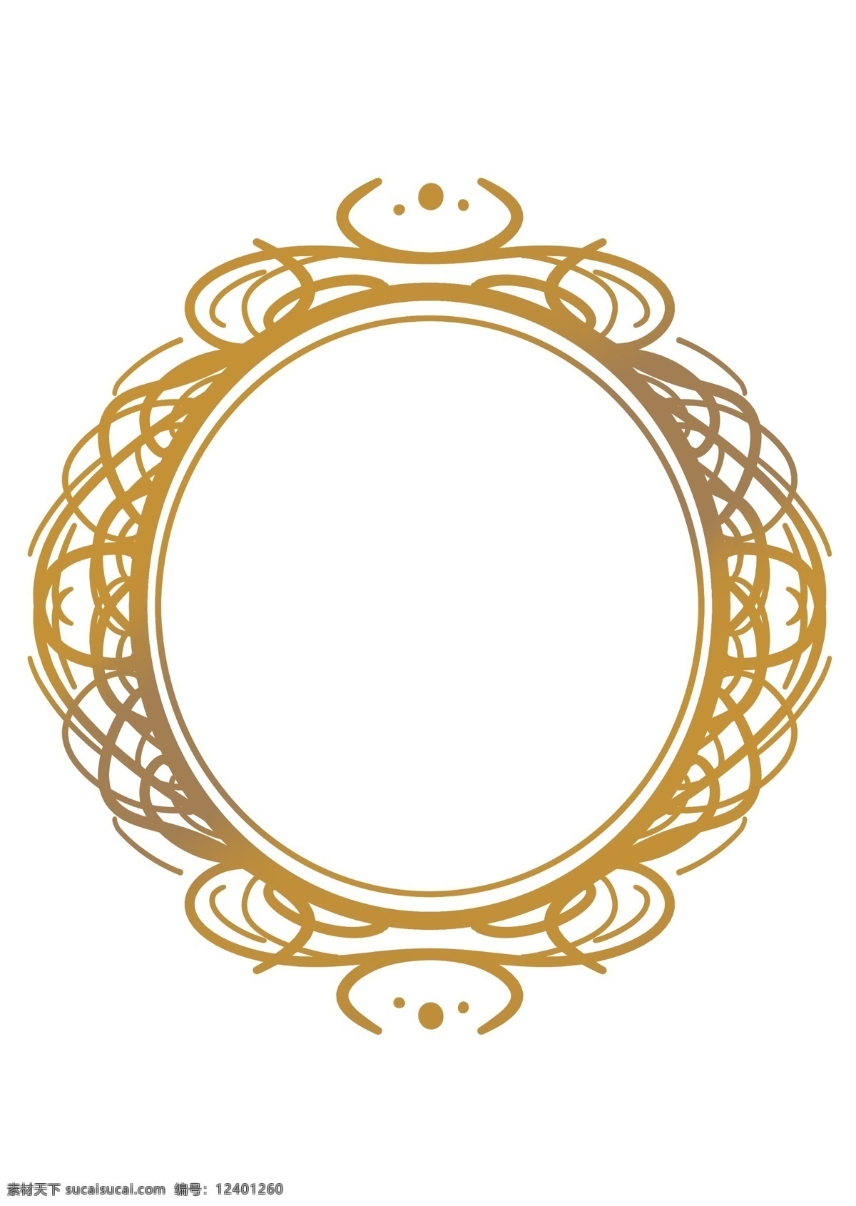 照片 框 金 相框 边框 照片框 金相框 金边框 金色花纹 欧式花纹 相片框 圆形相框 插画