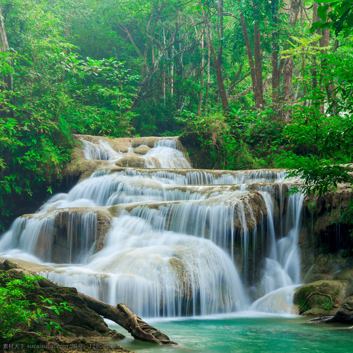 瀑布 流水 河流 水帘 水流 美景 树林 自然 风光 风景 美丽自然 自然风景 自然景观 高清图片 山水风景