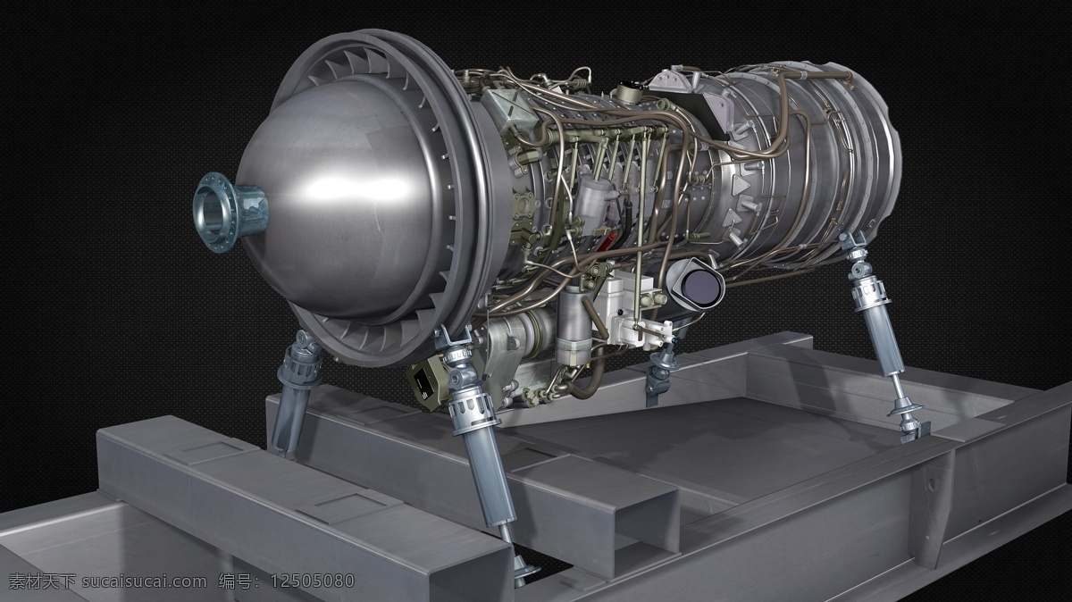 ae 涡 轴 发动机 航空 机械设计 航空航天 3d模型素材 建筑模型