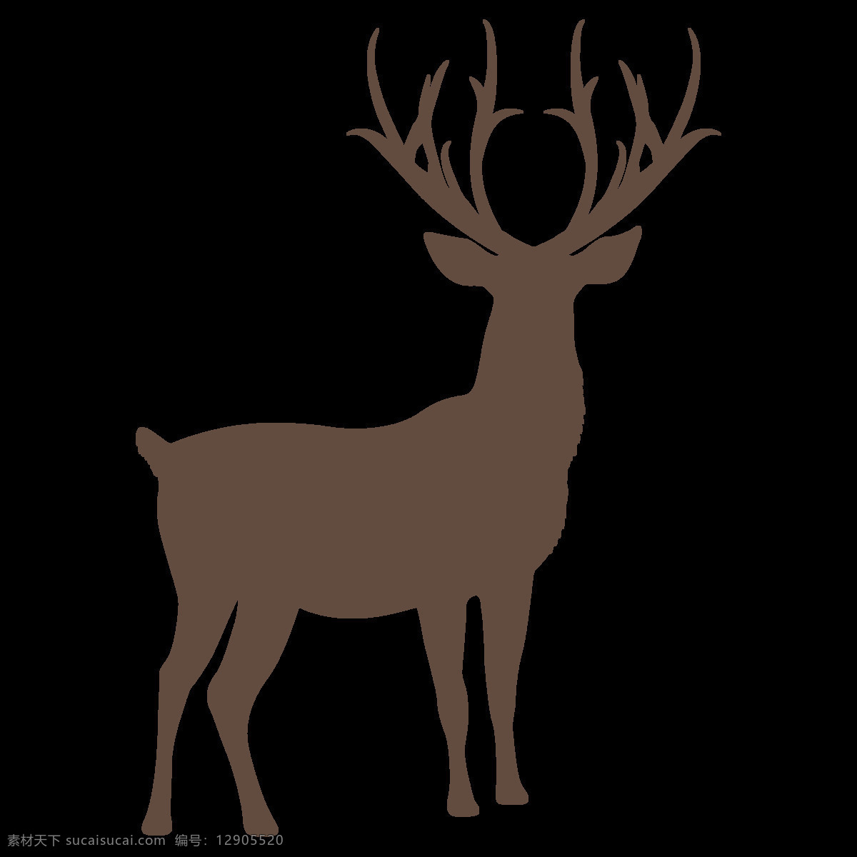 透明底鹿 鹿图片 卡通鹿 动物 卡通 梅花鹿 麋鹿图片 png图片 鹿茸 鹿角 鹿剪影