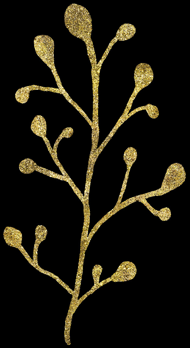 金色 线条 植物 图案 树枝 叶片 简笔绘画 花朵 玫瑰花 奢华 纹理 创意 装饰图案