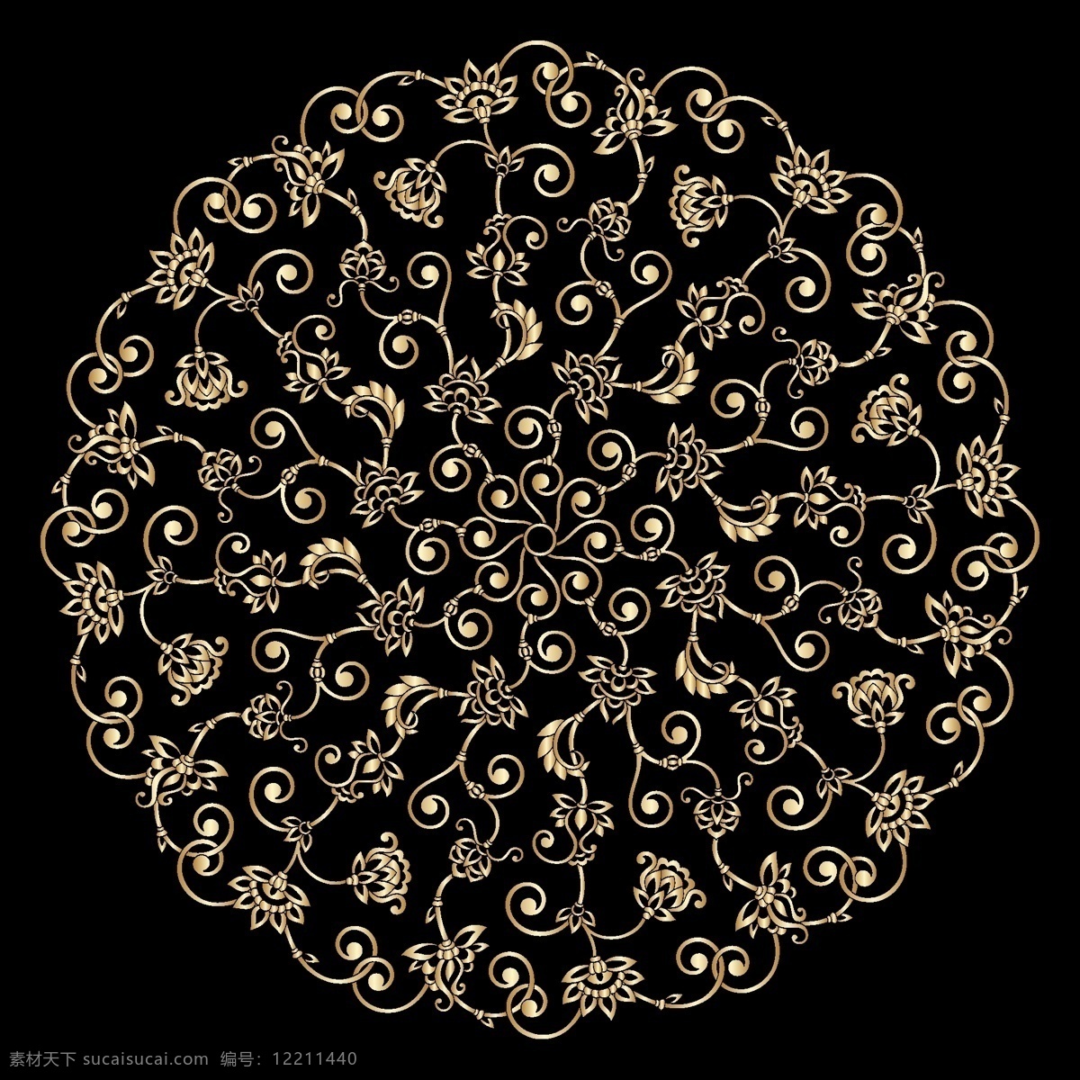 珠宝 巴洛克 金属花纹 欧式花纹 花纹 分层