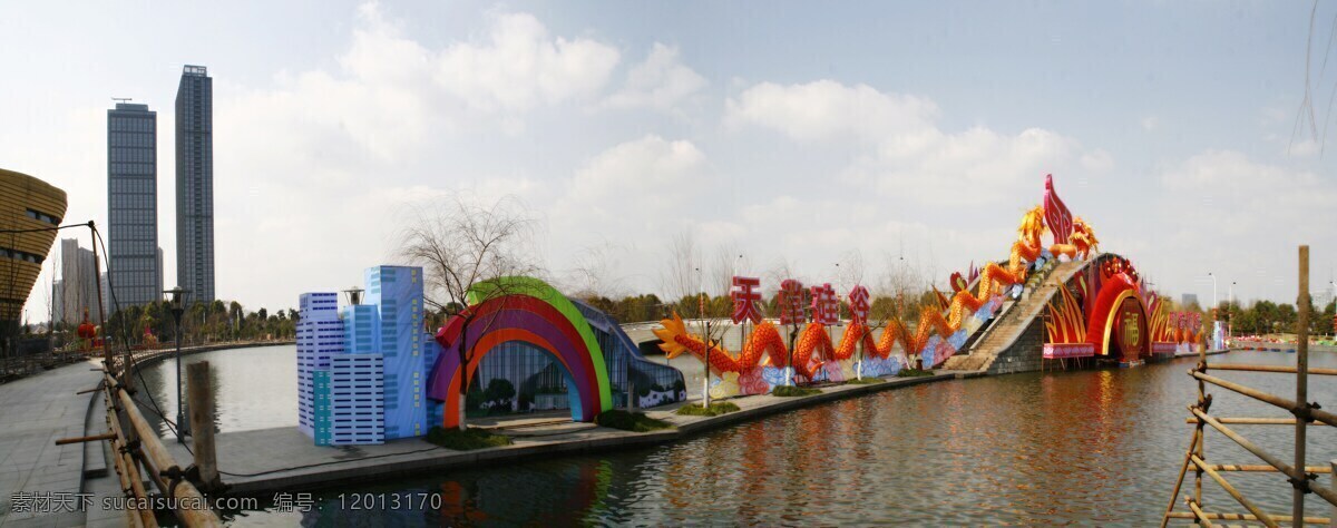 大厦 倒影 高楼 杭州 花灯 建筑 建筑景观 低碳科技馆 越王射潮 钱江潮 钱塘江 滨江 水面 太阳能 元宵 自然景观 矢量图 日常生活