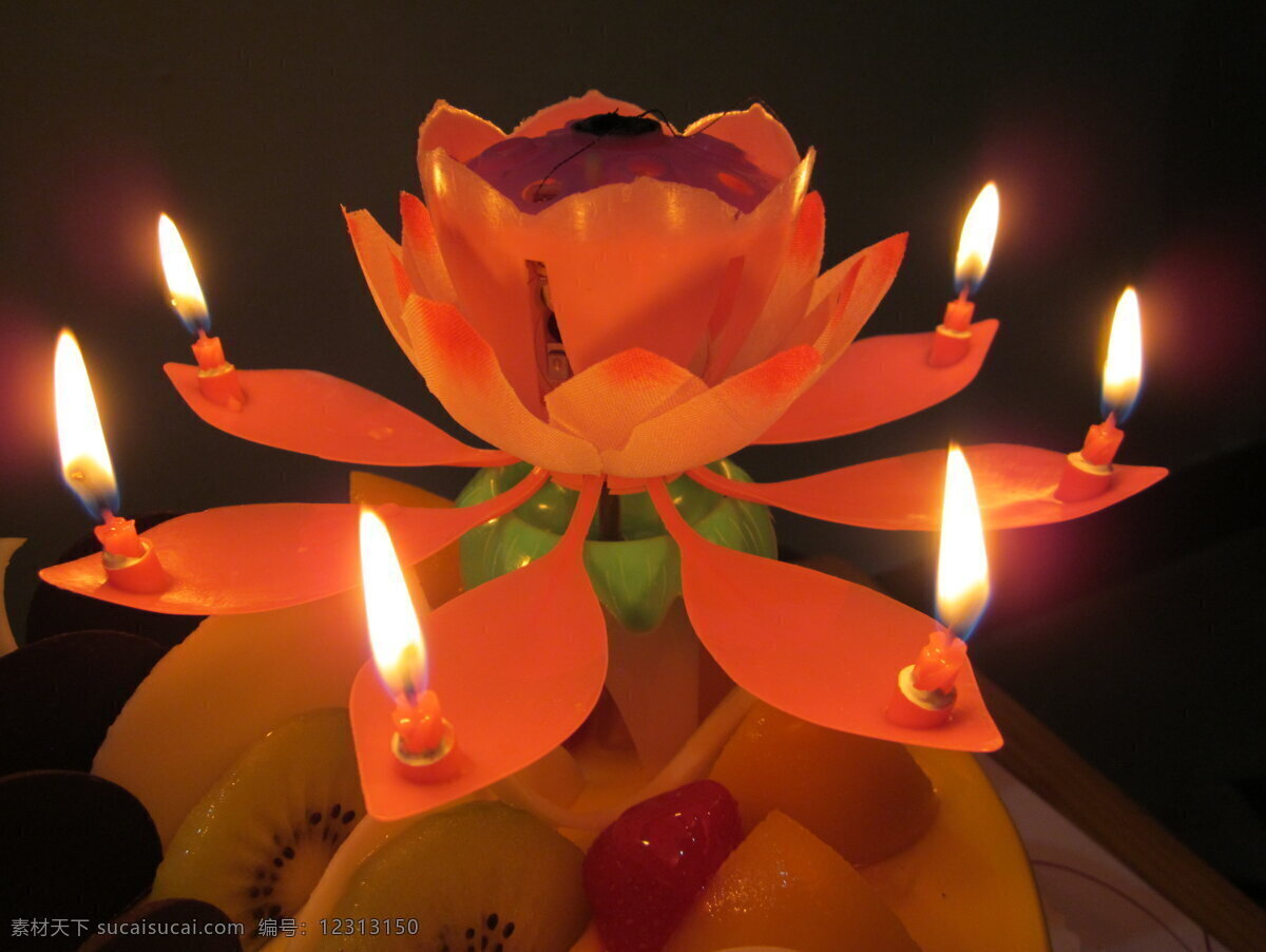 莲花灯 莲花 荷花 花灯 灯笼 蜡烛 烛光 生日蛋糕 蛋糕 生日 灯饰 传统文化 文化艺术