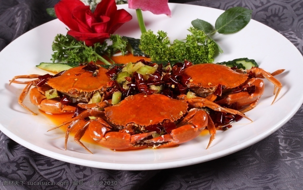 霸王蟹 蟹 香辣青蟹 香辣蟹 辣螃蟹 菜品图 餐饮美食 传统美食