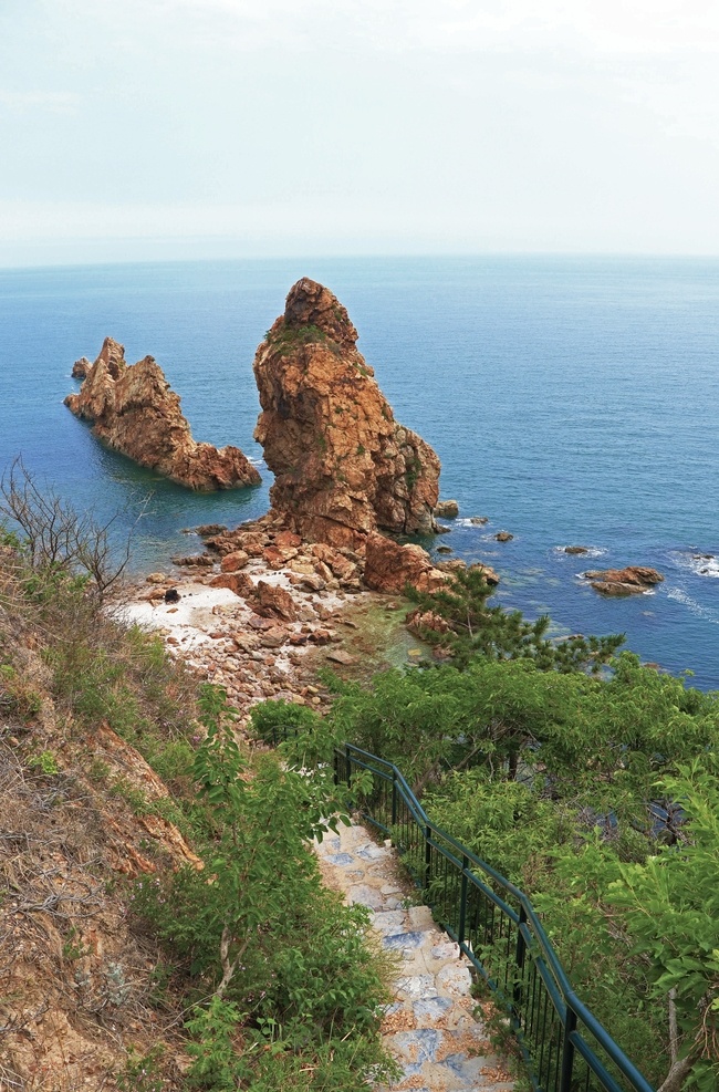 东临碣石 燕窝岭 海滩 礁石 大连 风景 自然景观 自然风景