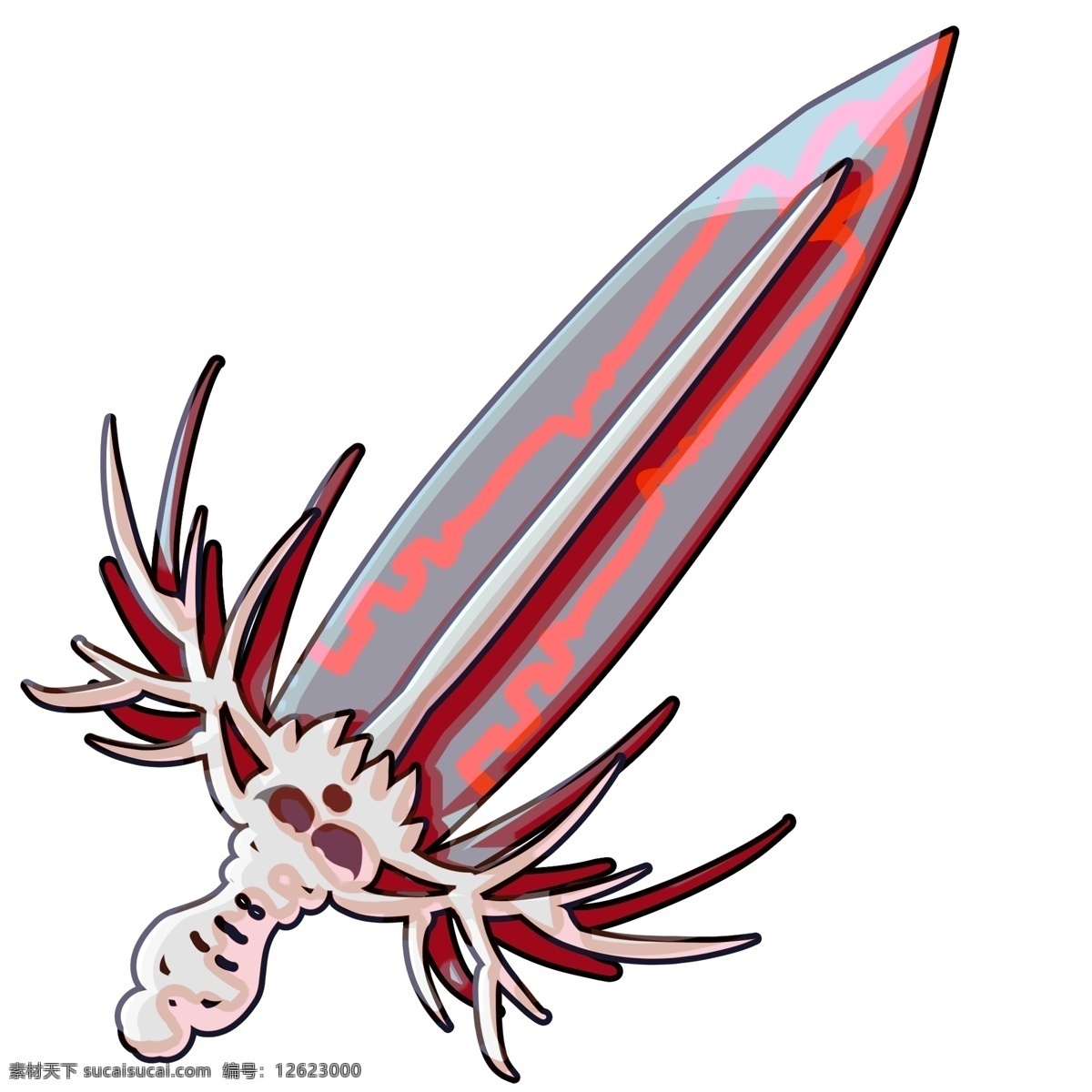 红色 宝剑 装饰 插画 红色的宝剑 漂亮的宝剑 创意宝剑 锋利的宝剑 宝剑装饰 宝剑插画 立体宝剑