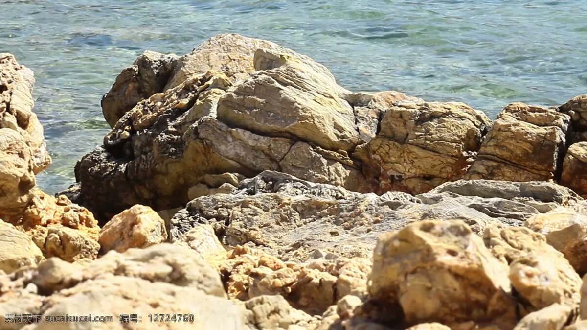 岩石在海 景观 自然 随机对象 岩石 沙 砂岩 火鸡 博德鲁姆 海 移动 仍然 石 古老的 固定的 对比