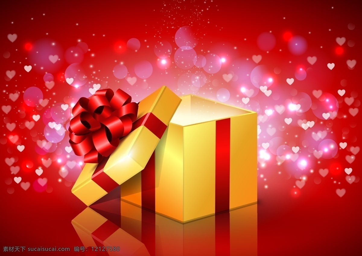 礼盒背景 礼盒 节日礼盒 促销 礼品 生日礼盒 喜庆 红色丝带 金色 生日气球