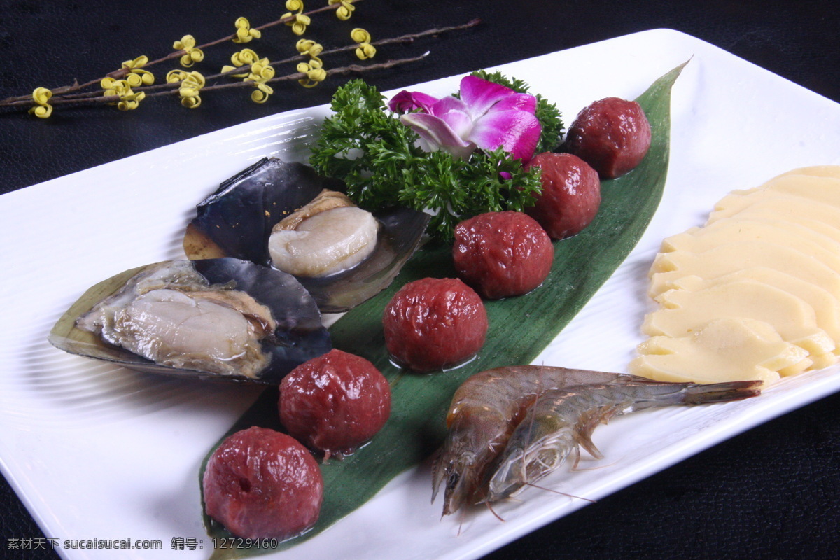 一帆风顺 牛肉丸子 文蛤 中华美食 传统美食 餐饮美食